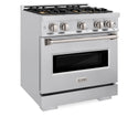 ZLINE 30 in. 4.2 cu. ft. Classic Gas Range with 4 Burner DuoPro™ Cooktop and Convection Gas Oven in Stainless Steel (PCGR30)