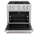 ZLINE 30 in. 4.2 cu. ft. Classic Gas Range with 4 Burner DuoPro™ Cooktop and Convection Gas Oven in Stainless Steel (PCGR30)