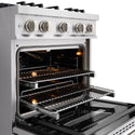 ZLINE 30 in. 4.2 cu. ft. Classic Gas Range with 4 Burner DuoPro™ Cooktop and Convection Gas Oven in Stainless Steel (PCGR30)