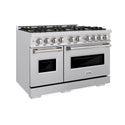 ZLINE 48 in. 6.7 cu. ft. Classic Gas Range with 8 Burner DuoPro™ Cooktop and Dual Ovens in Stainless Steel (PCGR48)
