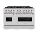 ZLINE 48 in. 6.7 cu. ft. Classic Gas Range with 8 Burner DuoPro™ Cooktop and Dual Ovens in Stainless Steel (PCGR48)