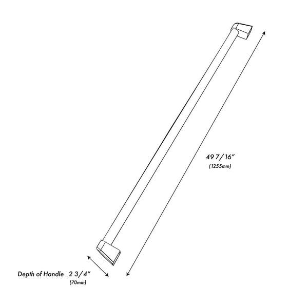 ZLINE Autograph Edition Column Refrigeration Helix Handle (Set of 1) in Polished Gold (RCHZ-K-G)