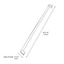 ZLINE Column Refrigeration Helix Handle (Set of 1) in Stainless Steel (RCHZ-K-ST)