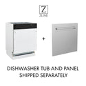 ZLINE Autograph Edition 18 in. Compact 3rd Rack Top Control Dishwasher in Stainless Steel with Matte Black Handle, 51dBa (DWVZ-304-18-MB)-Dishwashers-DWVZ-304-18-MB ZLINE Kitchen and Bath