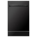ZLINE 18" Tallac Dishwasher Panel in Black Stainless Steel with Traditional Handle (DPV-BS-18)