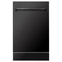 ZLINE 18" Tallac Dishwasher Panel in Black Stainless Steel with Traditional Handle (DPV-BS-18)