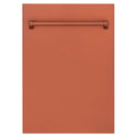 ZLINE 18" Tallac Dishwasher Panel in Copper with Traditional Handle (DPV-C-18)