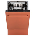 ZLINE 18 in. Tallac Series 3rd Rack Top Control Dishwasher with a Stainless Steel Tub with Copper Panel, 51dBa (DWV-C-18)-Dishwashers-DWV-C-18 ZLINE Kitchen and Bath