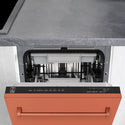 ZLINE 18 in. Tallac Series 3rd Rack Top Control Dishwasher with a Stainless Steel Tub with Copper Panel, 51dBa (DWV-C-18)-Dishwashers-DWV-C-18 ZLINE Kitchen and Bath