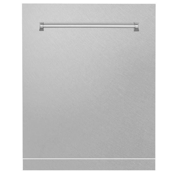 ZLINE 24" Monument Dishwasher Panel in Fingerprint Resistant Stainless Steel with Traditional Handle (DPMT-SN-24)