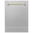 ZLINE 24 in. Autograph Edition Tallac Dishwasher Panel with Champagne Bronze Handle and Color Options (DPVZ-24-CB)