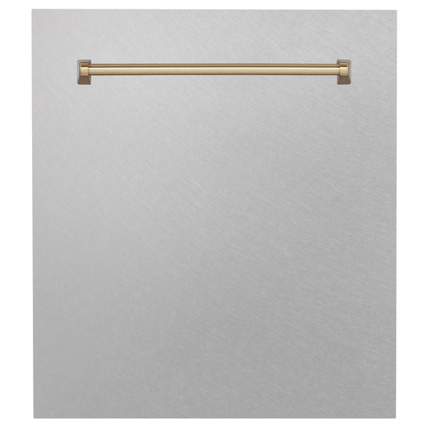 ZLINE 24 in. Autograph Edition Tallac Dishwasher Panel with Champagne Bronze Handle and Color Options (DPVZ-24-CB)