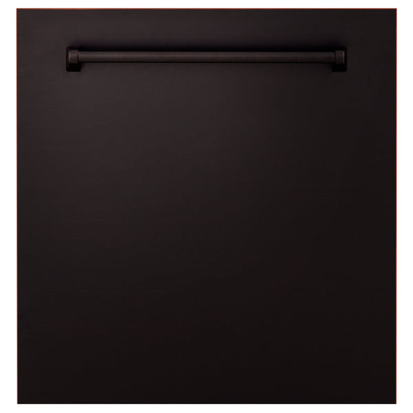 ZLINE 24" Monument Dishwasher Panel in Oil Rubbed Bronze with Traditional Handle (DPMT-ORB-24)