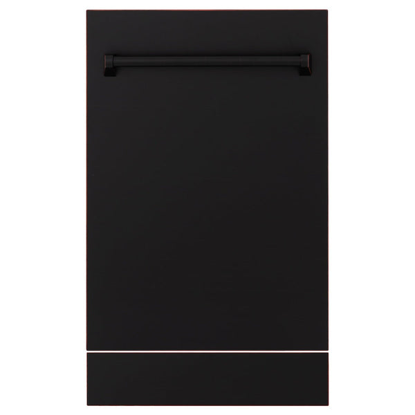 ZLINE 18" Tallac Dishwasher Panel in Oil Rubbed Bronze with Traditional Handle (DPV-ORB-18)