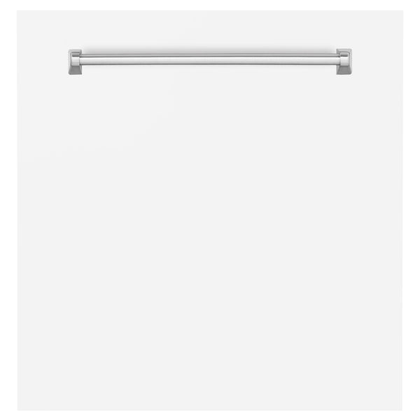 ZLINE 24" Monument Dishwasher Panel in White Matte with Traditional Handle (DPMT-WM-24)