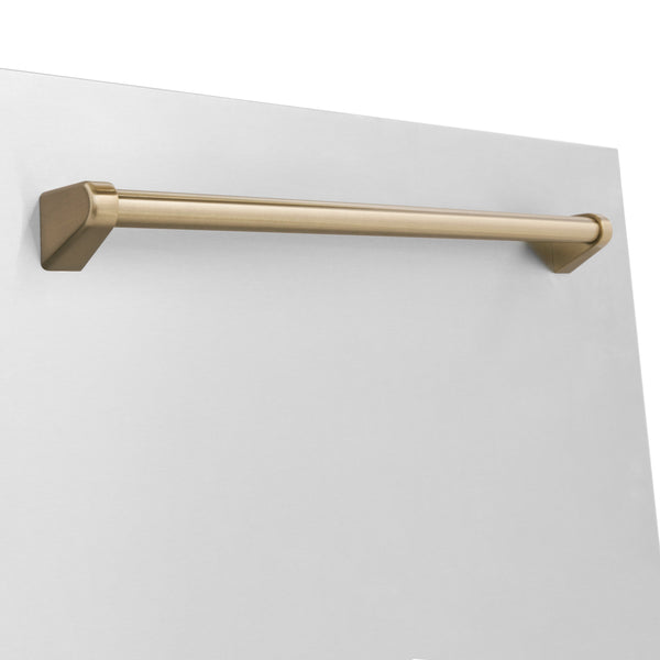 ZLINE 24 in. Autograph Edition Tallac Dishwasher Panel with Champagne Bronze Handle and Color Options (DPVZ-24-CB)