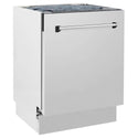 ZLINE 30 in. Kitchen Package with Stainless Steel Dual Fuel Range, Range Hood, Microwave Drawer and Tall Tub Dishwasher (4KP-RARH30-MWDWV) 