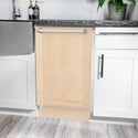 ZLINE 18 in. Tallac Series 3rd Rack Top Control Dishwasher with Unfinished Wood Panel, 51dBa (DWV-UF-18)-Dishwashers-DWV-UF-18 ZLINE Kitchen and Bath