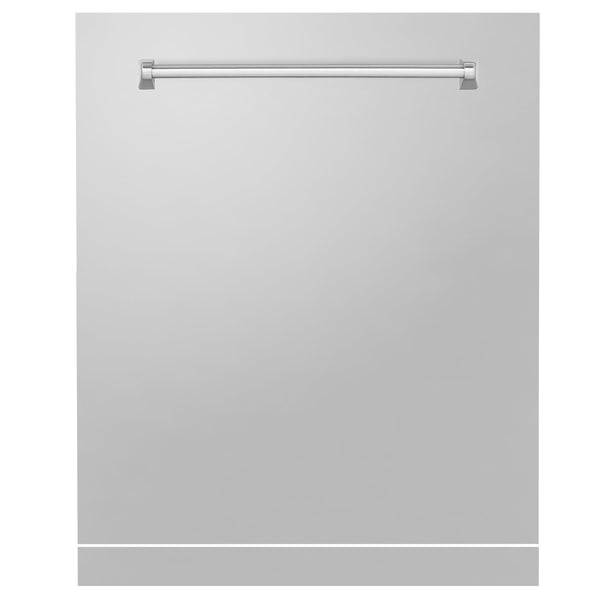 ZLINE 24" Monument Dishwasher Panel in Stainless Steel with Traditional Handle (DPMT-304-24)