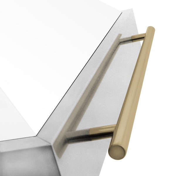 ZLINE Autograph Edition 48 in. Fingerprint Resistant Stainless Steel Range Hood with White Matte Shell and Accented Handle (8654SNZ-WM48)