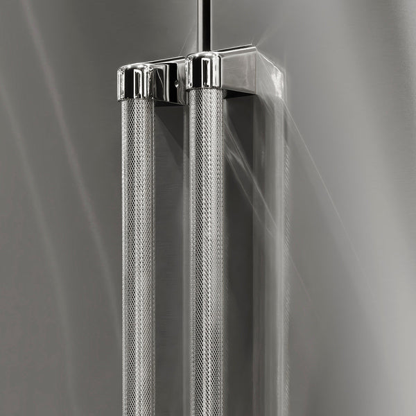 ZLINE Autograph Edition 36 in. Freestanding French Door Refrigerator Helix Handles (Set of 4) in Polished Nickel (RFMHZ-36-K-PN)
