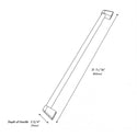 ZLINE 36 in. Freestanding French Door Refrigerator Helix Handles (Set of 4) in Stainless Steel (RFMHZ-36-K-ST)