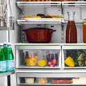 ZLINE 36 in. 22.5 cu. ft. Counter-Depth French Door Refrigerator with Ice Maker in Fingerprint-Resistant Black Stainless Steel (RFM-36-BS)