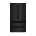 ZLINE 36" Black Stainless Steel French Door Refrigerator front.