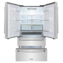 ZLINE 36 in. 22.5 cu. ft. Counter-Depth French Door Refrigerator with Ice Maker in Fingerprint-Resistant Stainless Steel (RFM-36)