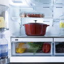 ZLINE 36 in. 21.6 cu. ft. Counter-Depth French Door Refrigerator with Water and Ice Dispenser in Fingerprint-Resistant Stainless Steel (RFM-W-36)
