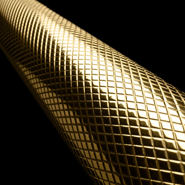 ZLINE Autograph Edition 24 in. Monument Series 3rd Rack Top Touch Control Tall Tub Dishwasher in Black Stainless Steel with Polished Gold Helix Handle, 45dBa (DWMTZ-BS-24-KG)