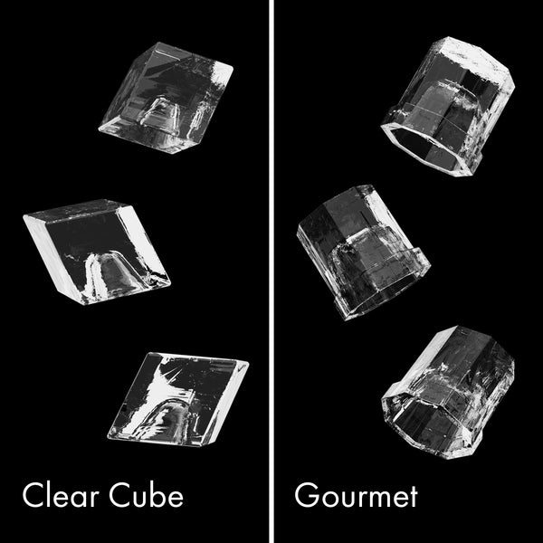 ZLINE 15 in. Touchstone Clear Cube Ice Maker with Drain Pump and Hand Hammered Copper Door (ICCD-HH-15)