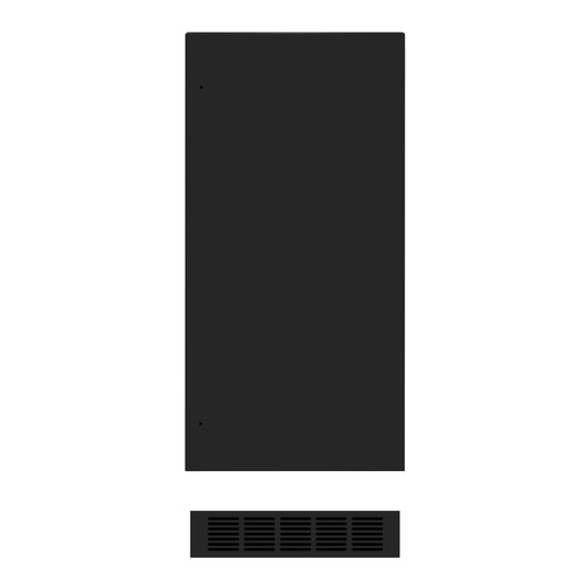 ZLINE 15 In. Touchstone Ice Maker Door Panel in Black Matte (IPO-BLM-15)