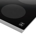 ZLINE 36 in. Induction Cooktop corner with logo.