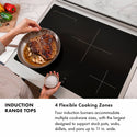 ZLINE 30 in. Paramount Induction Rangetop with 4 Element Cooktop in Black Stainless Steel (SINRTB-30)