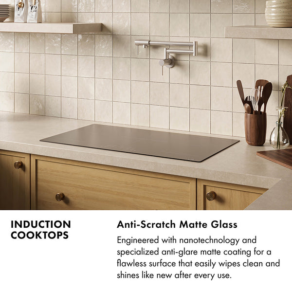 ZLINE 36 in. Induction Cooktop with Anti-Scratch Glass and 5 Elements (FCIND-36)