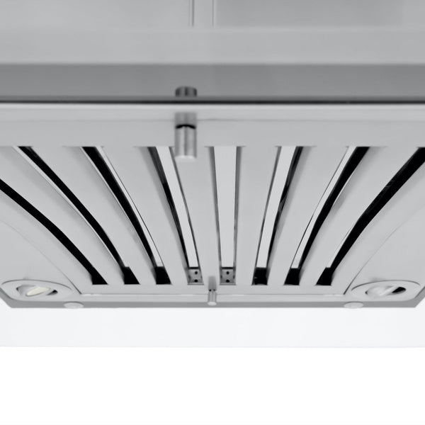 ZLINE Island Mount Range Hood in Stainless Steel with Built-in ZLINE CrownSound Bluetooth Speakers (GL9iCRN-BT)-Range Hoods- ZLINE Kitchen and Bath