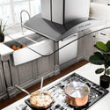 ZLINE Island Mount Range Hood in Stainless Steel with Built-in ZLINE CrownSound Bluetooth Speakers (GL9iCRN-BT)-Range Hoods- ZLINE Kitchen and Bath