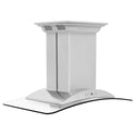 ZLINE Island Mount Range Hood in Stainless Steel with Built-in ZLINE CrownSound Bluetooth Speakers (GL9iCRN-BT) side