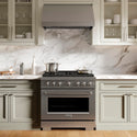 ZLINE 36 in. 5.2 cu. ft. Paramount Gas Range with 6 Burner Cooktop and Convection Gas Oven in Stainless Steel (SGR36)