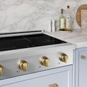 ZLINE Autograph Edition 30 in. Paramount Induction Rangetop with 4 Element Cooktop in Satin Stainless Steel and Champagne Bronze Accents (SINRTSZ-30-CB)