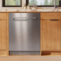 ZLINE 24 in. Monument Series 3rd Rack Dishwasher with Auto Door Open Drying, 44dBa, Satin Stainless Steel Panel (DWMT-SN-24)