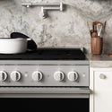 ZLINE 30 in. 4.2 cu. ft. Marino Dual Fuel Range with Gas Cooktop and Electric Convection Oven in Stainless Steel with 4 Brass Burners (MDR-BR-30)