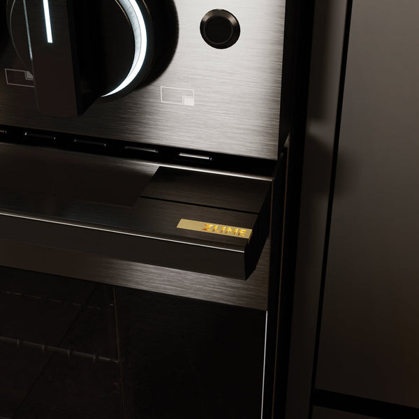 ZLINE 36 in. 5.2 cu. ft. Marino Gas Range with 6 Burner DuoPro™ Cooktop and Convection Gas Oven in Black Stainless Steel (PMGRB-36)