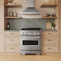 ZLINE 30 in. 4.2 cu. ft. Classic Dual Fuel Range with 4 Burner DuoPro™ Cooktop and Electric Convection Oven in Satin Stainless Steel (PCDRS-30)