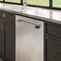 ZLINE 24 in. Monument Series 3rd Rack Dishwasher with Auto Door Open Drying, 44dBa, Stainless Steel Panel (DWMT-304-24)