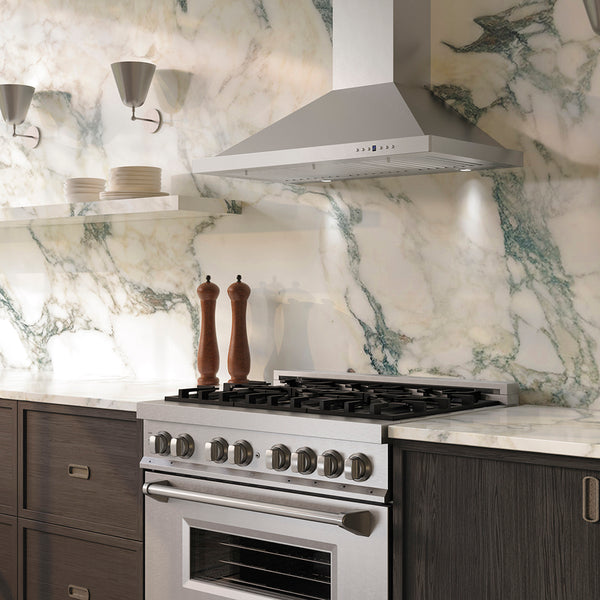 ZLINE 36 in. Convertible Vent Wall Mount Range Hood in Stainless Steel (KB-36)