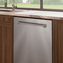 ZLINE 24 in. Monument Series 3rd Rack Dishwasher with Auto Door Open Drying, 44dBa, Stainless Steel Panel (DWMT-304-24)