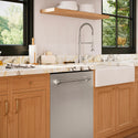 ZLINE 24 in. Monument Series 3rd Rack Dishwasher with Auto Door Open Drying, 44dBa, Stainless Steel Panel (DWMT-304-24)