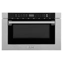 ZLINE 24 in. 1.2 cu. ft. Built-in Microwave Drawer with a Traditional Handle in Satin Stainless Steel (MWD-1-SS-H)